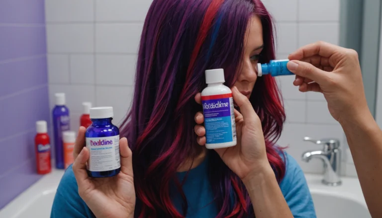 effet bétadine sur cheveux colorés