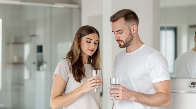 boire de l'eau augmente le poids sur la balance