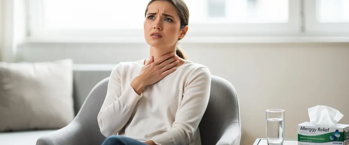 irritation gorge allergie