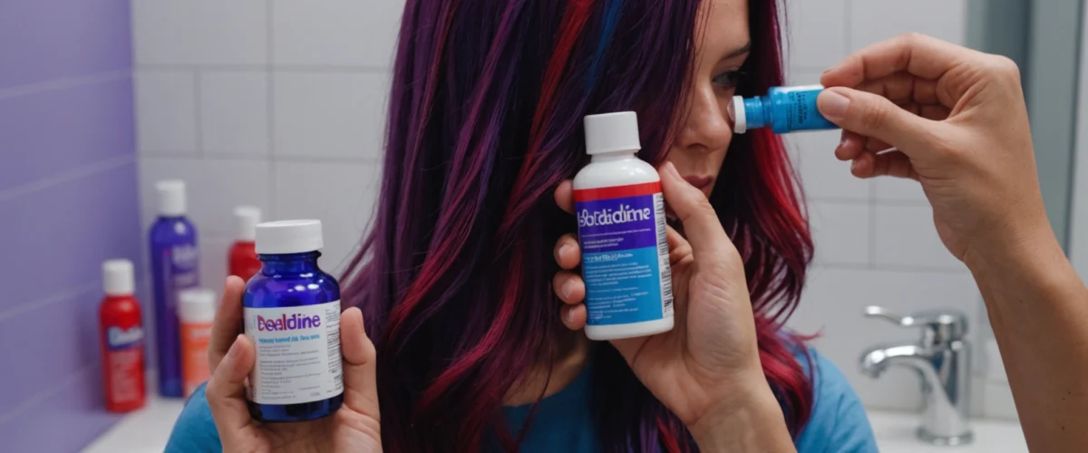 effet bétadine sur cheveux colorés